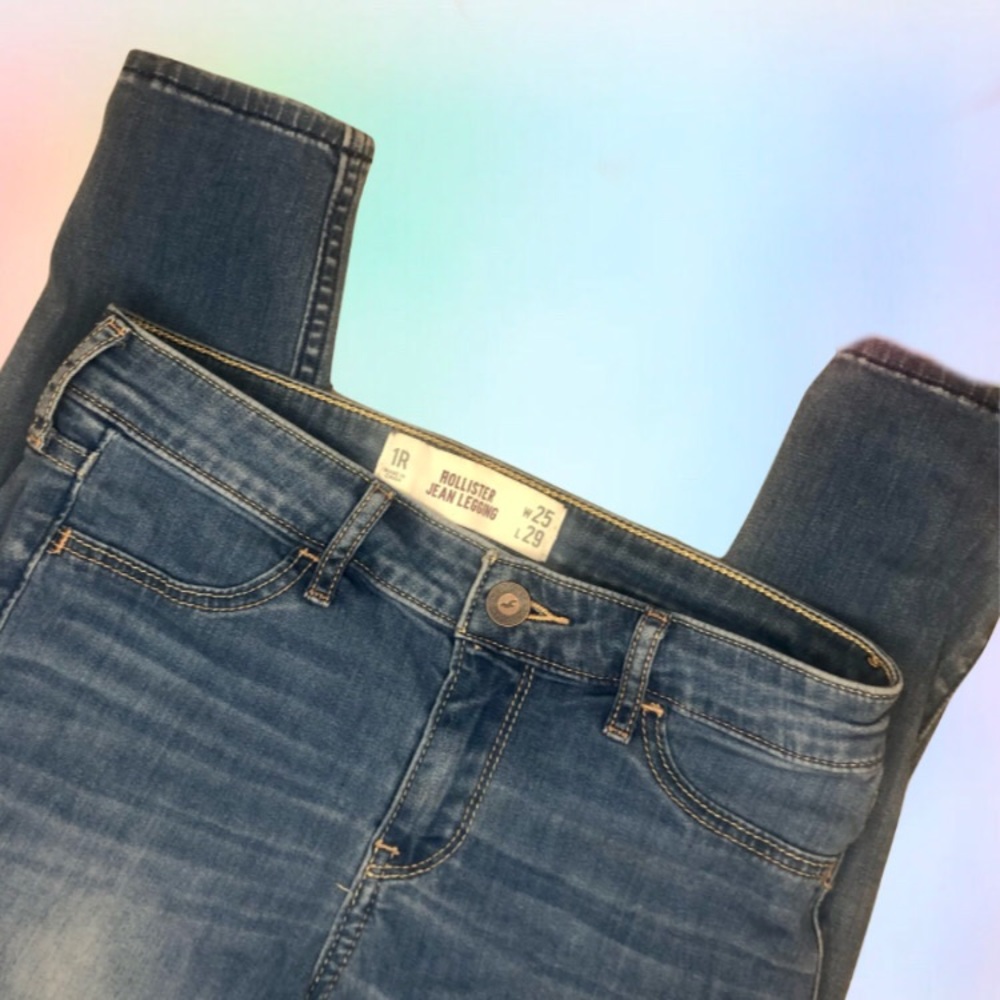 Hollister Mid-Rise Dark Wash Jean Leggings